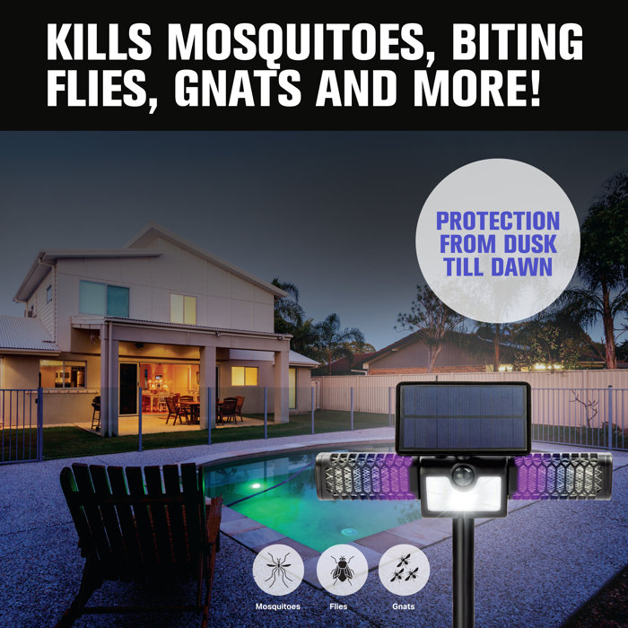 Bell & Howell Bell+Howell Monster Solar 2 in 1 Floodlight Bug Zapper